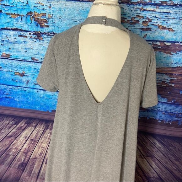 Torrid Grey cutout mock neck trapeze Dress 1 1x - Picture 6 of 9
